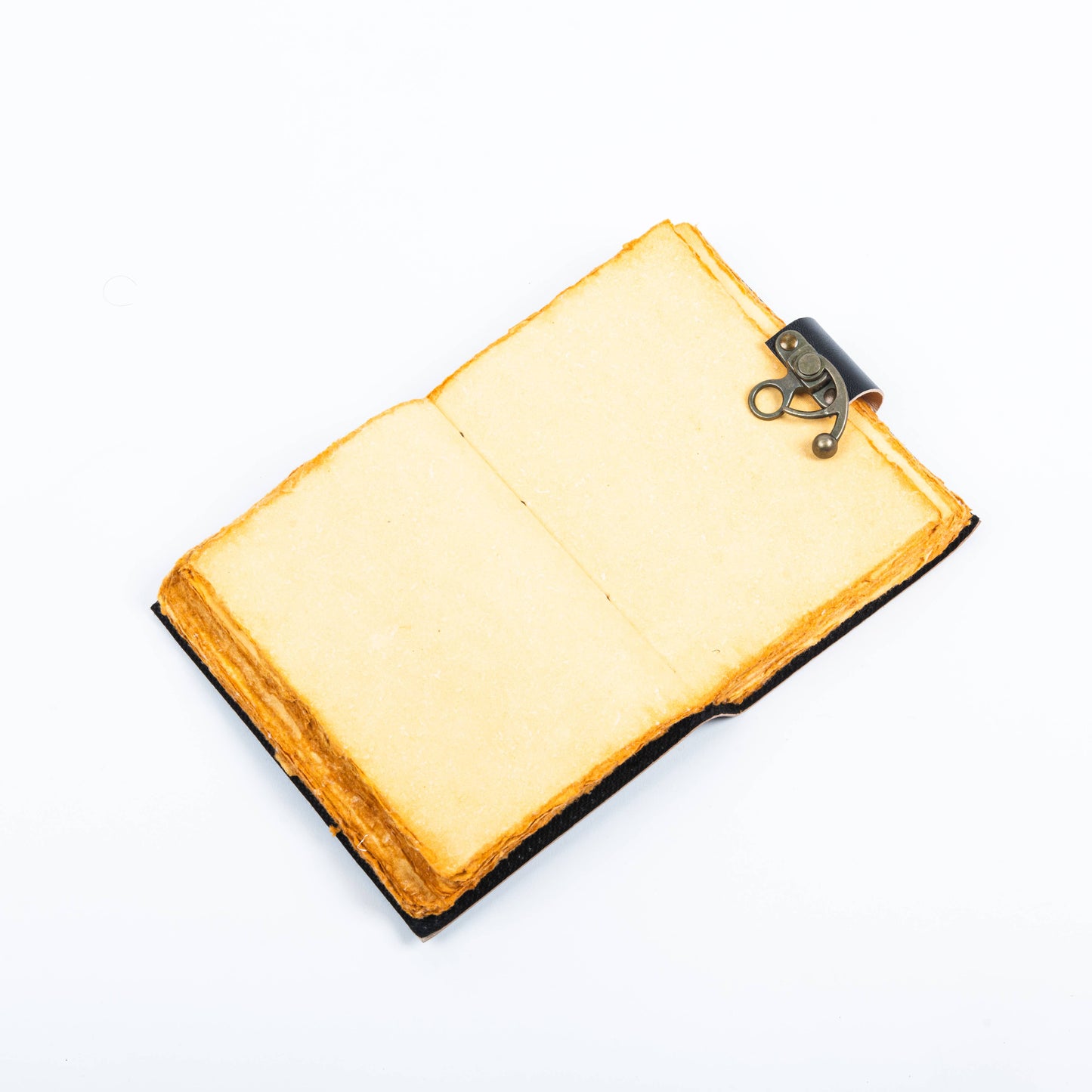 Leather Journal Notebook with Vintage Paper Tree Print