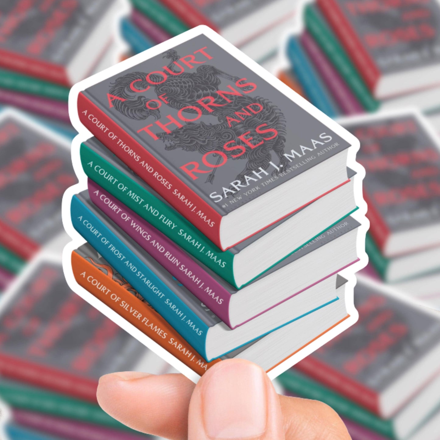 ACOTAR Book Stack Sticker
