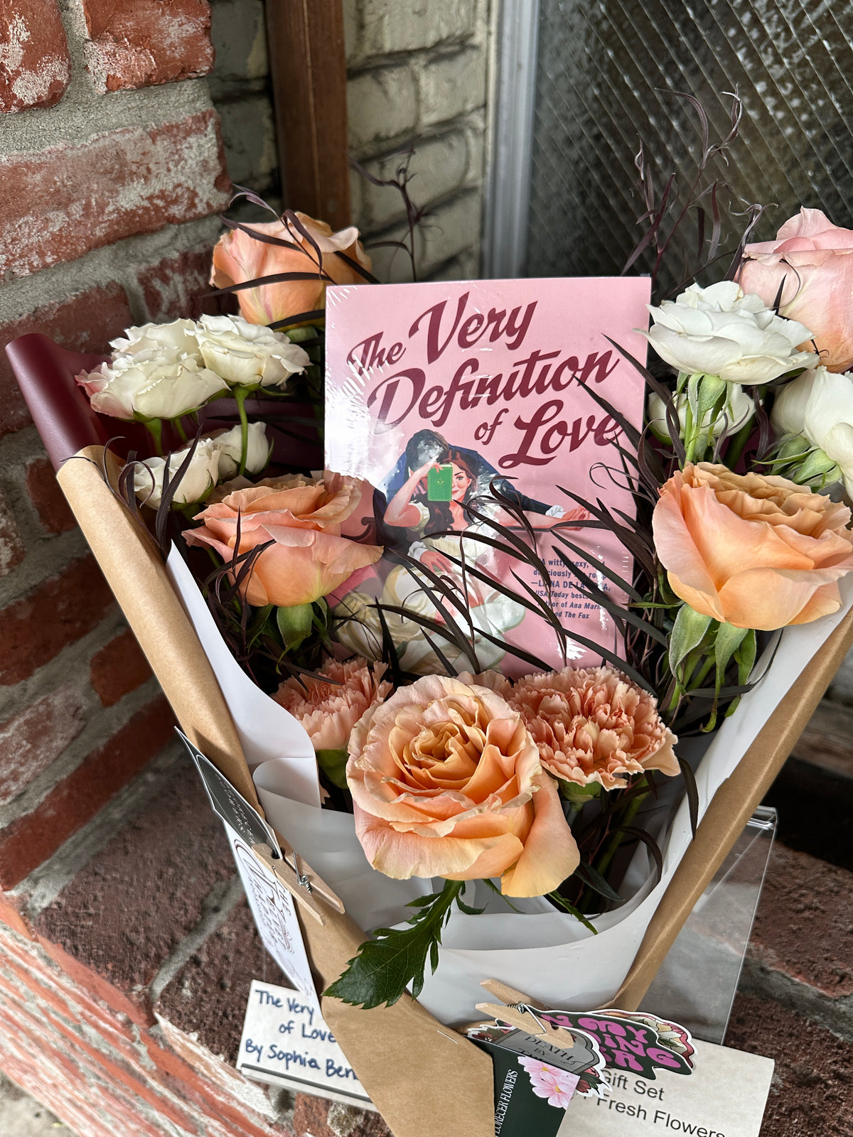 Book Bouquet: Your Favorite Book, Wrapped in Flowers (By Florecer Flowers)