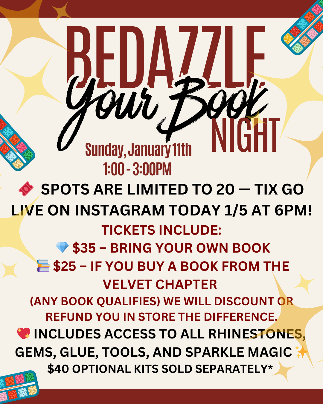 The Velvet Chapter Bedazzle ✨ 1/11/26