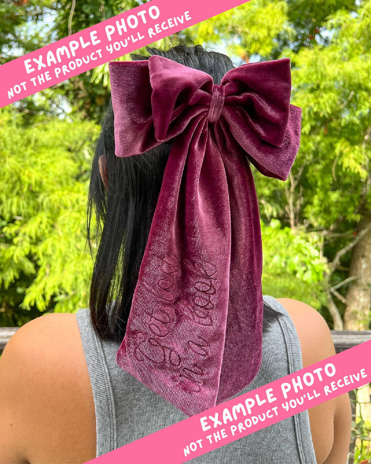 Book Lover Velvet Hair Bow | Bookish Hair Accessory