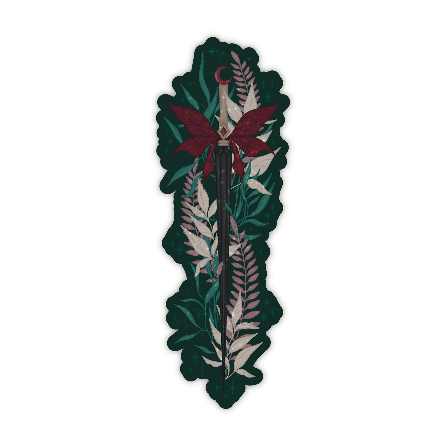 Dark Faerie Dagger Spooky Die-Cut Bookmark