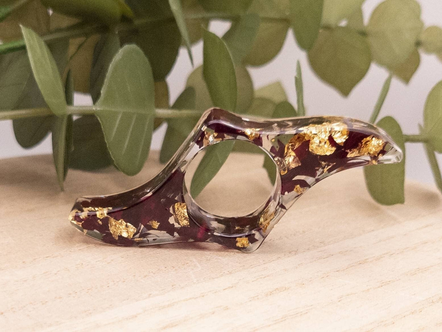 Rose & Gold Book Page Holder, Flower Thumb Page Spreader