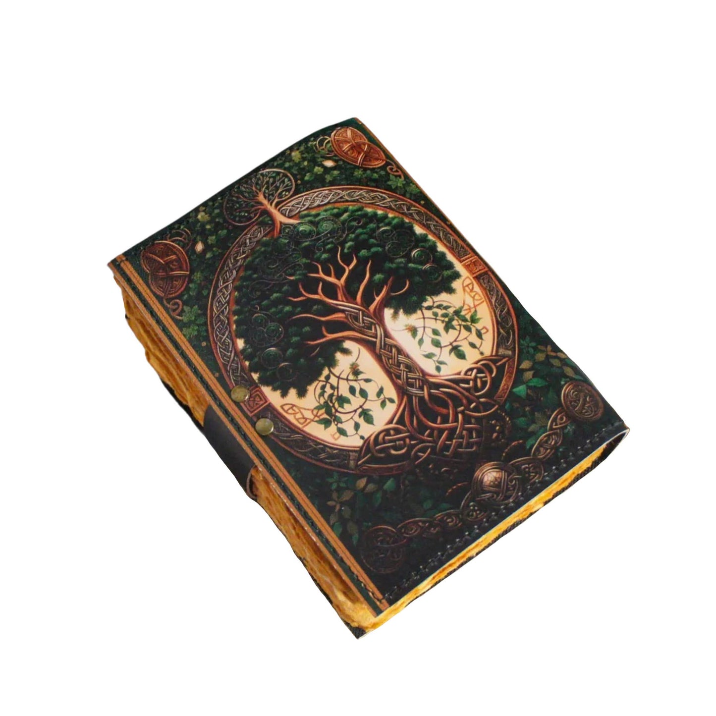 Tree Leather Journal Travel Notebook Cover Gothic Journal