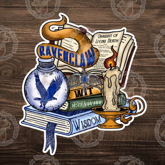 3" Vinyl Raven Eagle Wisdom Potions Magical Bookish Sticker