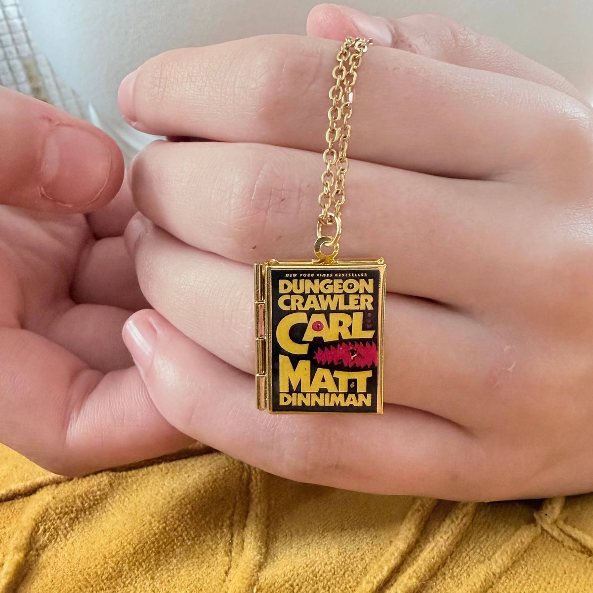 Book Locket Necklace - Dungeon Crawler Carl