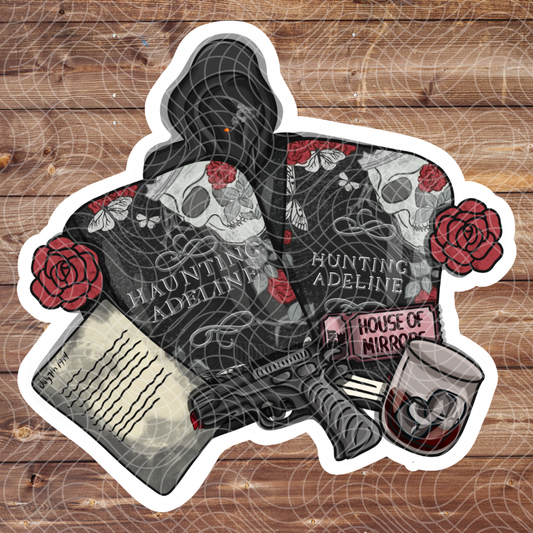 3" Haunting Adeline Books Collage Dark Romance Vinyl Sticker