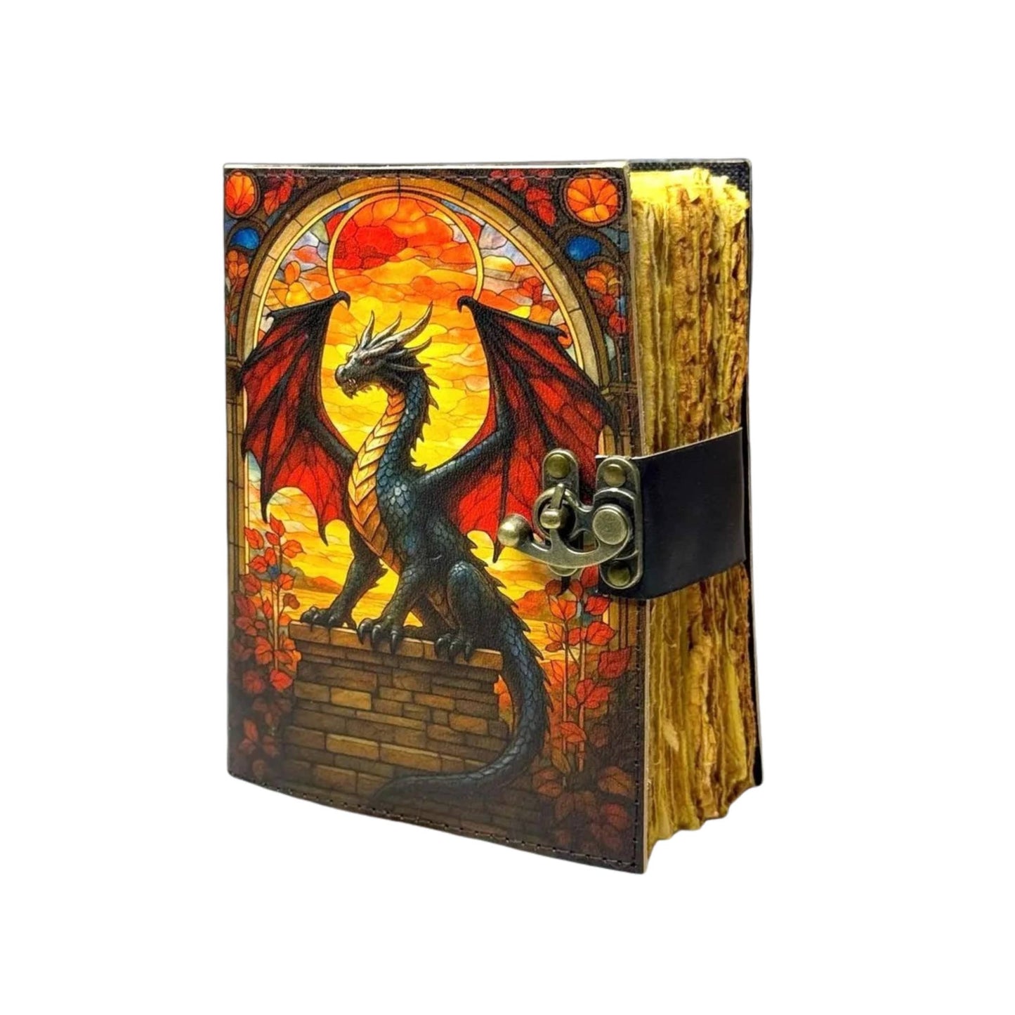 Dragon Leather Journal Celtic Grimoire A5 Notebook Diary