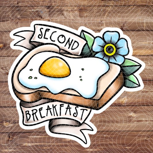 3" Second Breakfast Hobbit Book Movie LOTR Vinyl Sticker