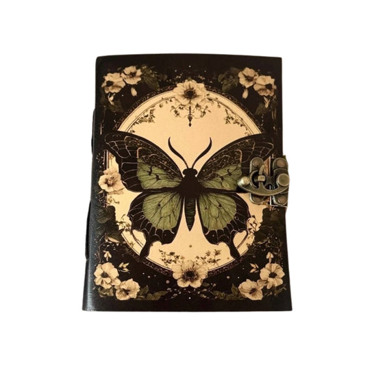 Butterfly Vintage Leather Refillable Journal Notebook Diary