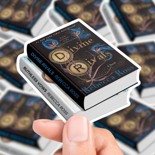 Letters of Enchantment Book Stack Sticker