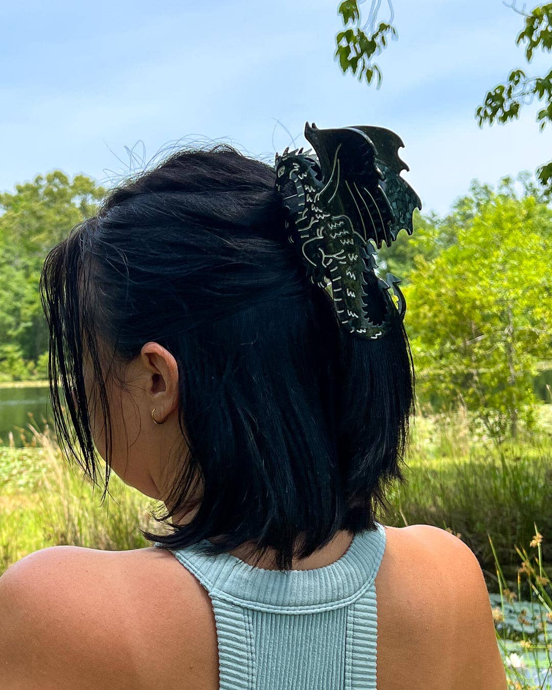 Dragon Hair Claw Clip - Large Black | Hair Accessories
