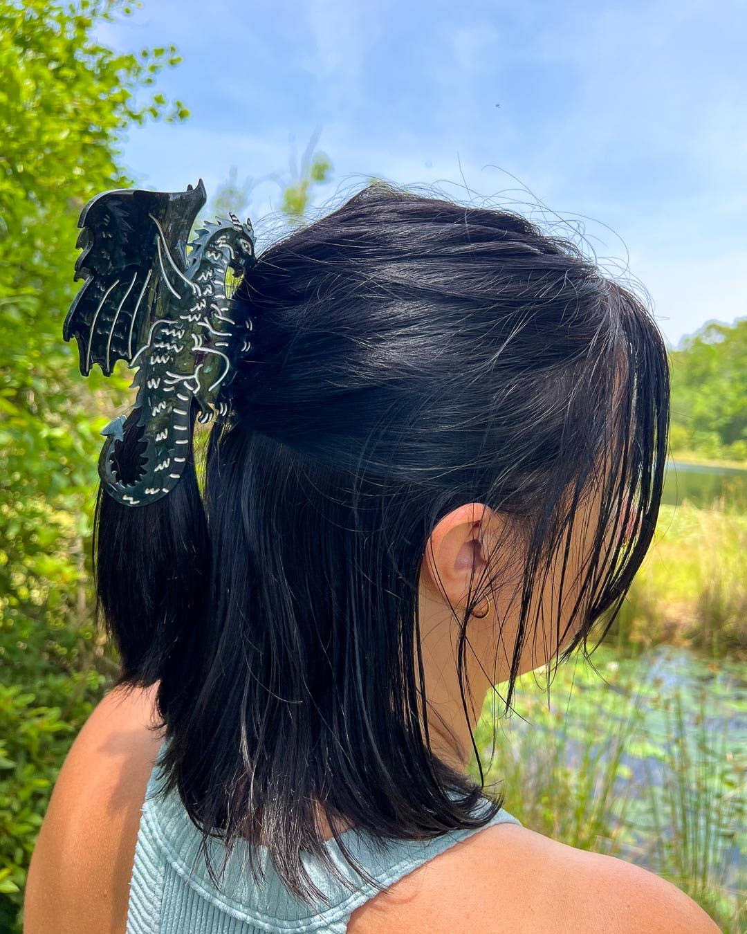 Dragon Hair Claw Clip - Large Black | Hair Accessories