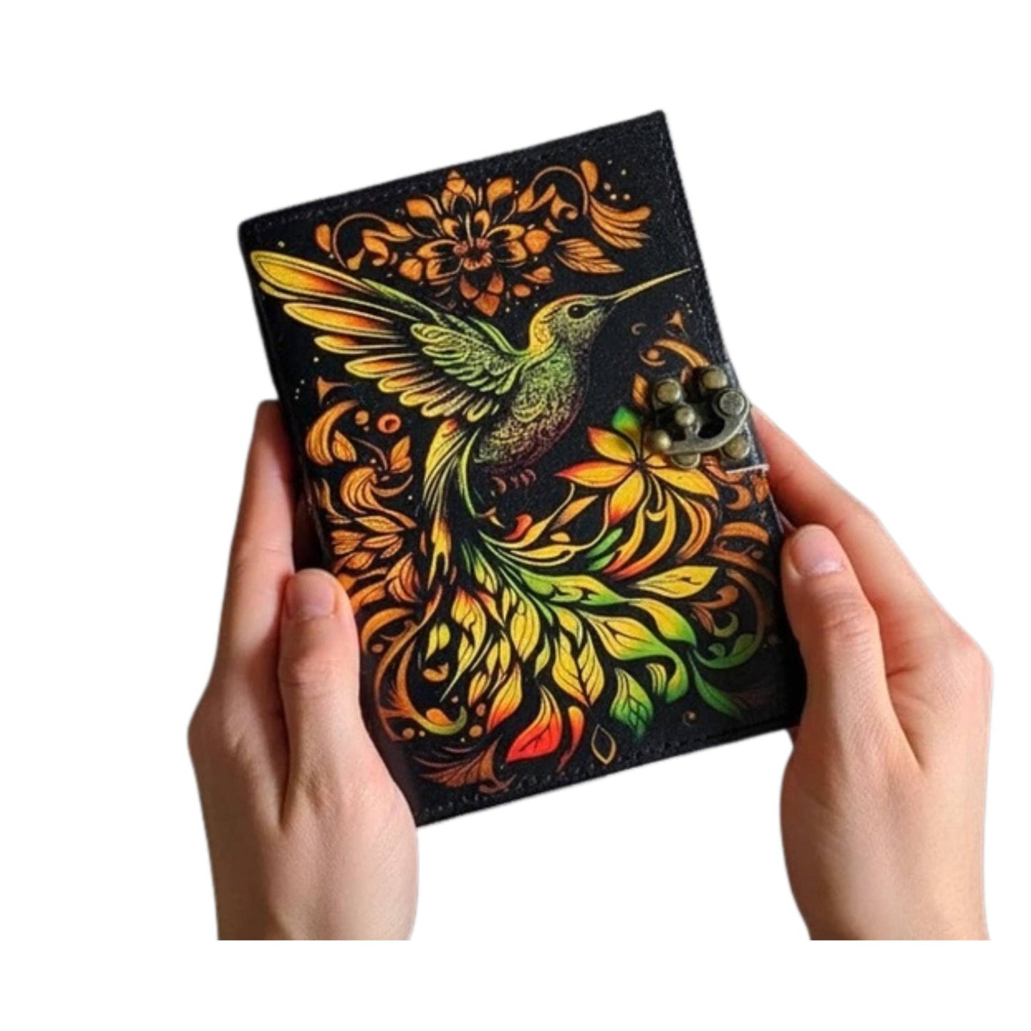 Bird Leather Journal Handmade Celtic Grimoire Journal Diary