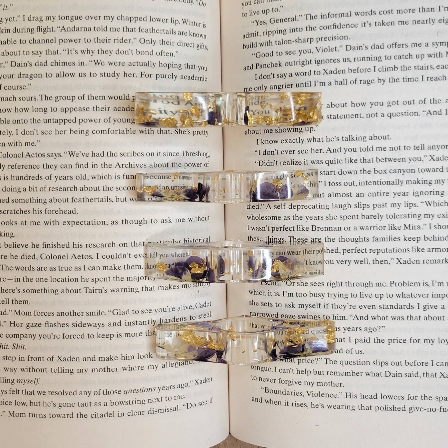 Floral Book Page Holder, Flower Thumb Page Spreader