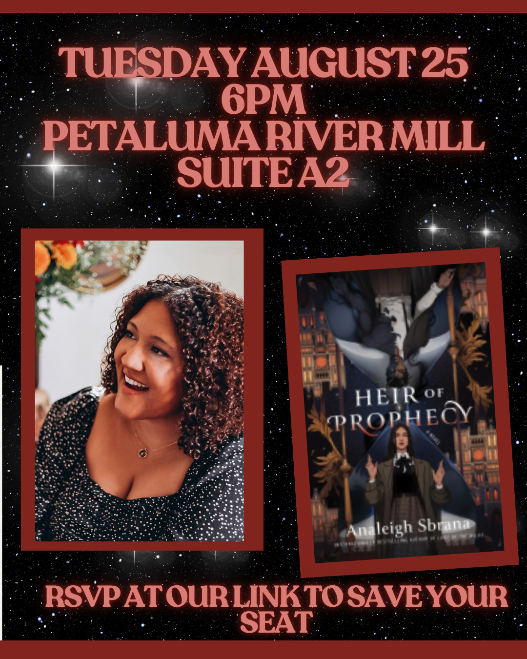 ✨ Meet Analeigh Sbrana at The Velvet Chapter! ✨ RSVP