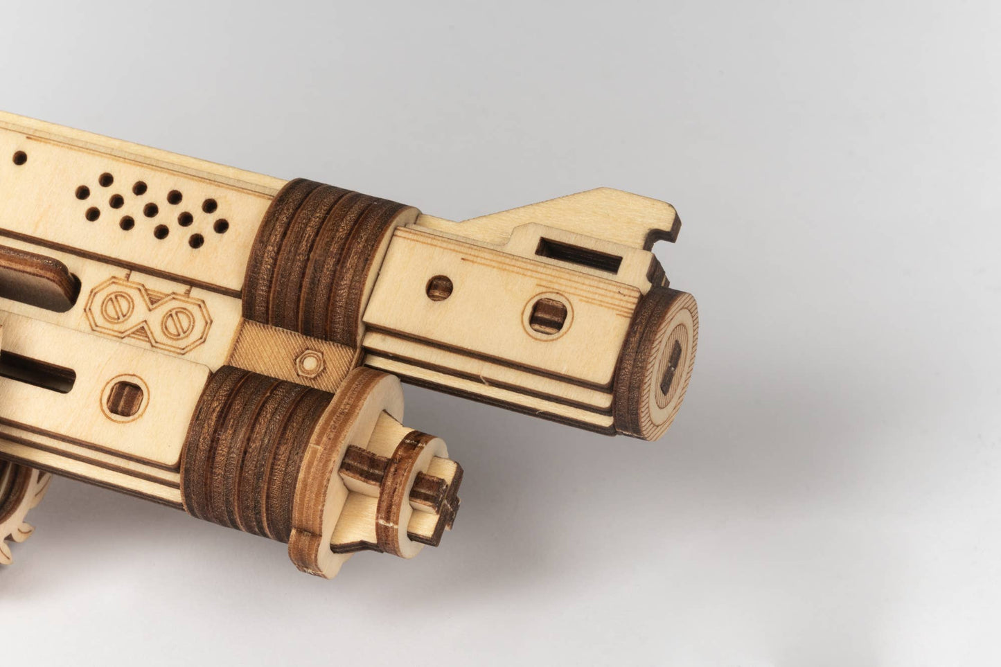 DIY 3D Puzzle Terminator M870 Rubber Band Gun