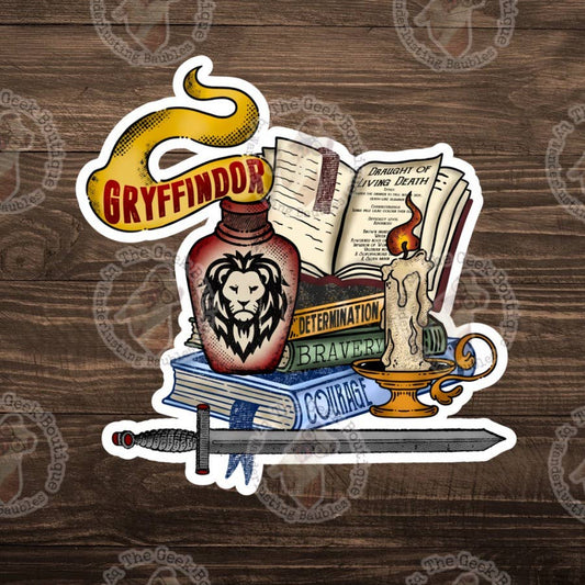3" Vinyl Lion Brave Potions Magical Bookish Sticker