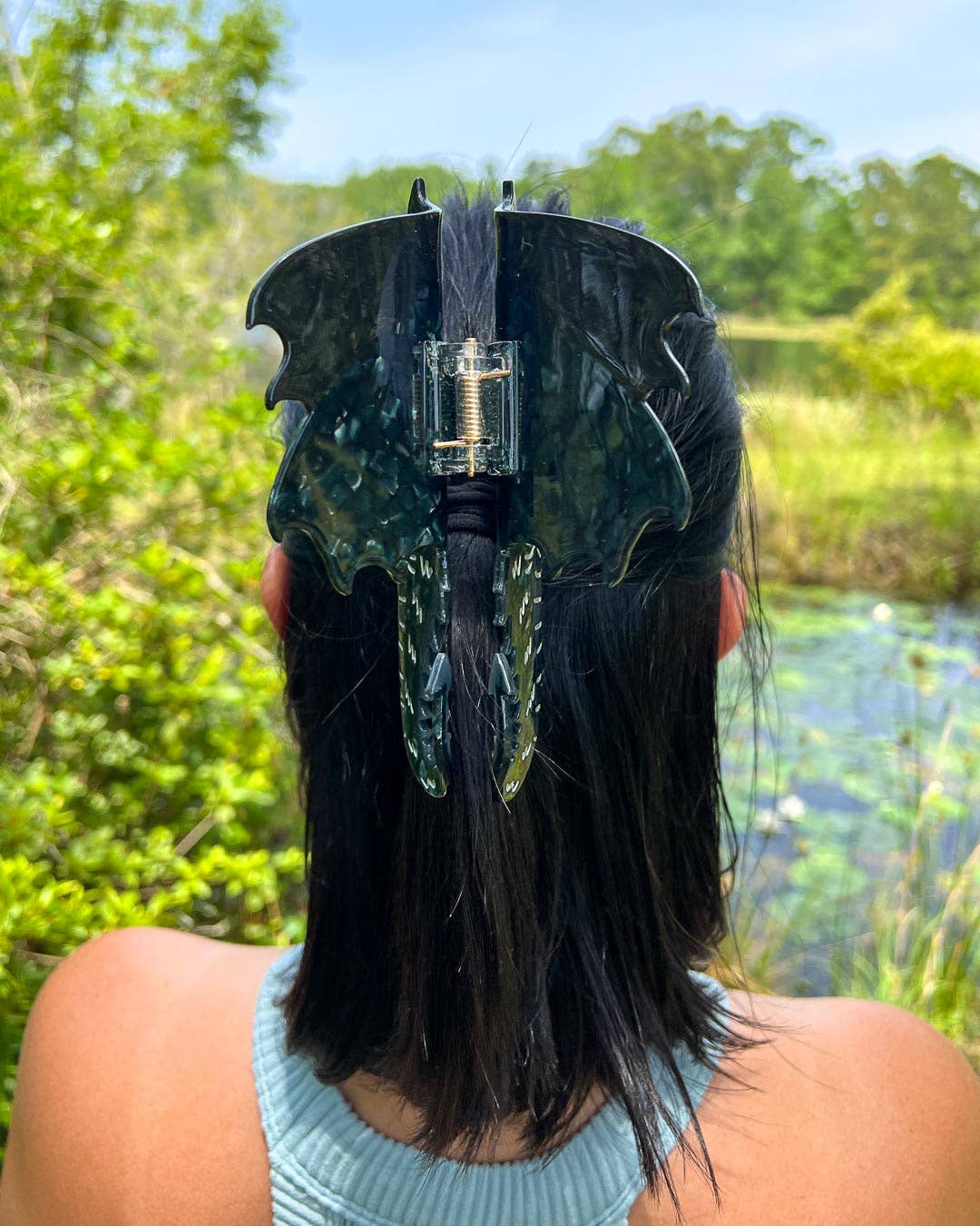 Dragon Hair Claw Clip - Large Black | Hair Accessories