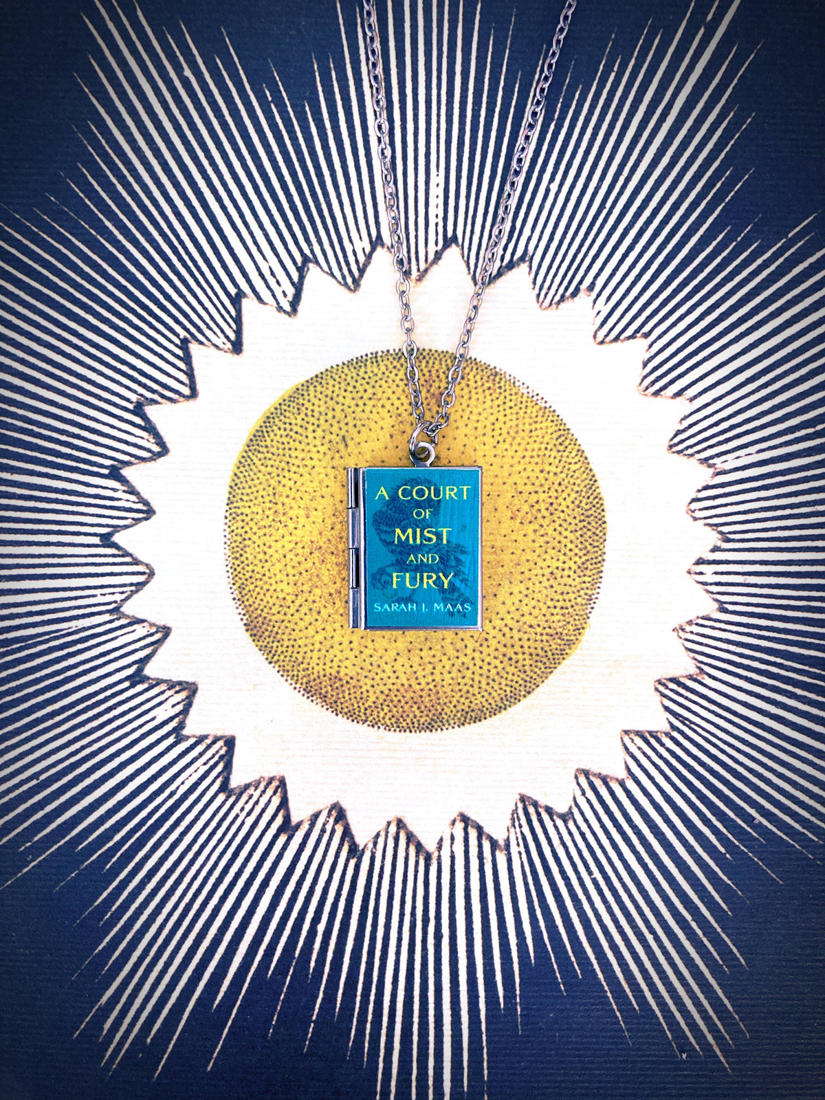 Book Locket Necklace - A Court of Mist and Fury