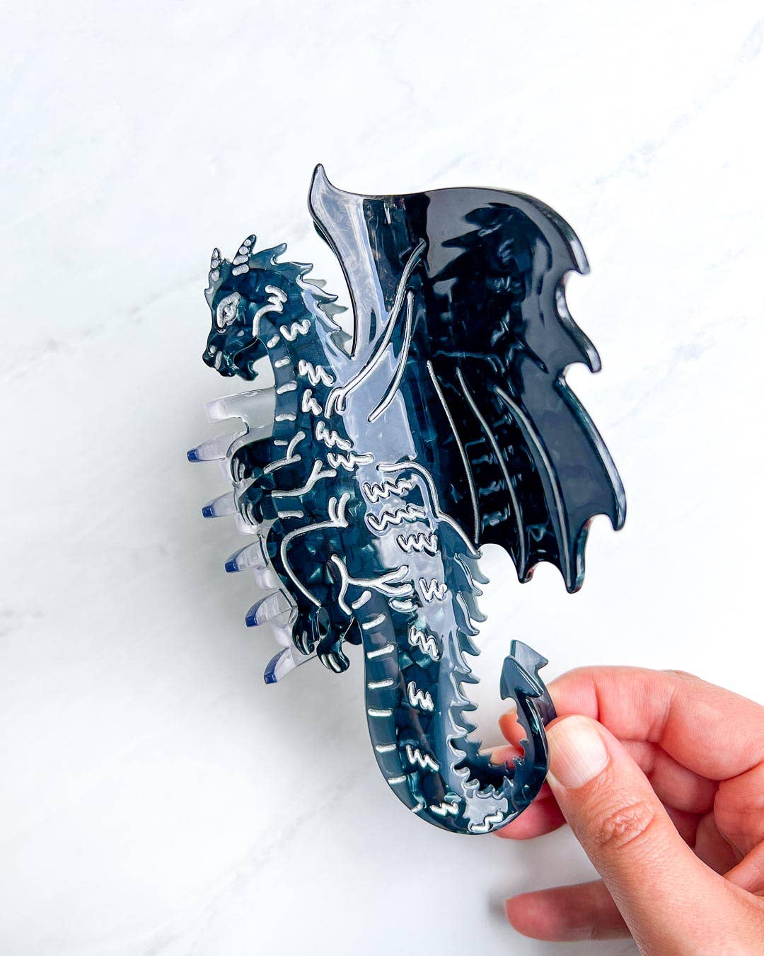 Dragon Hair Claw Clip - Large Black | Hair Accessories
