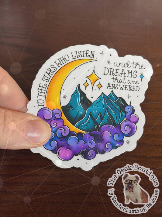 3” Velaris To the Stars SJM ACOTAR Bookish Romantasy Sticker