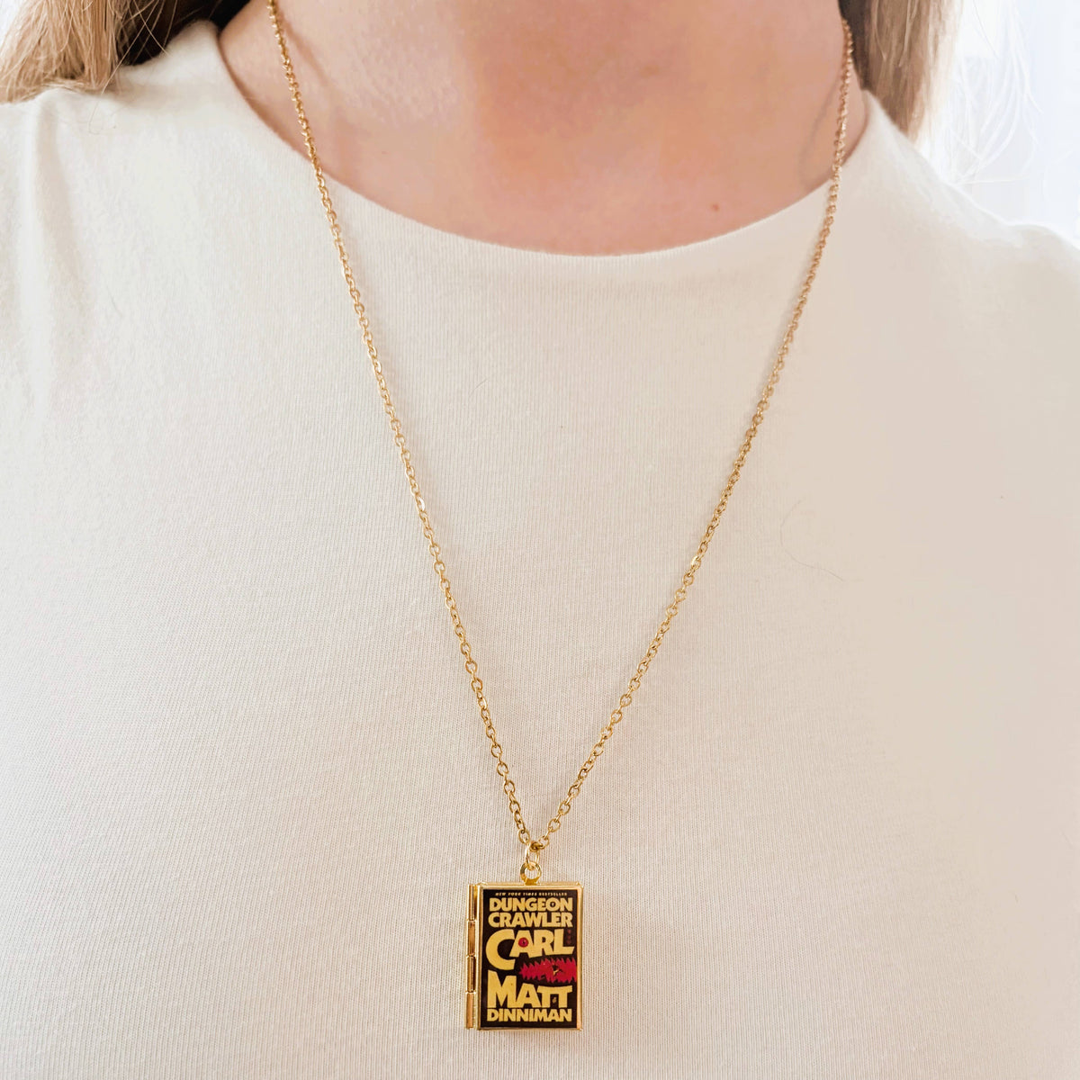 Book Locket Necklace - Dungeon Crawler Carl
