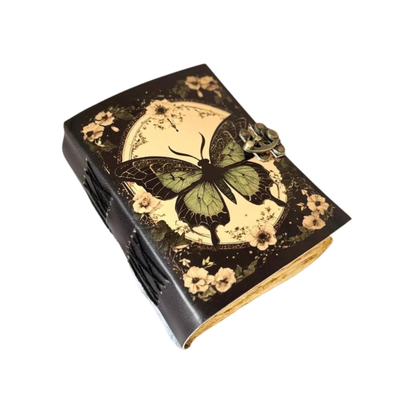 Butterfly Vintage Leather Refillable Journal Notebook Diary