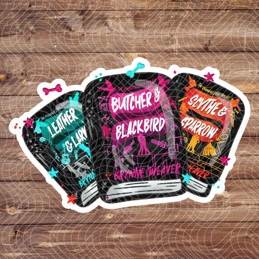 3" Butcher Blackbird Book Series Dark Romance Vinyl Sticker