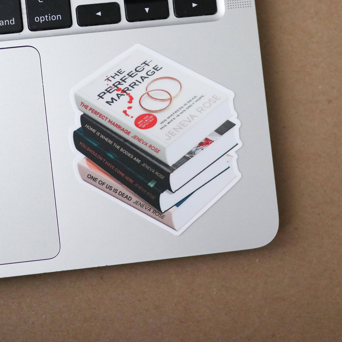 Jeneva Rose Book Stack Sticker
