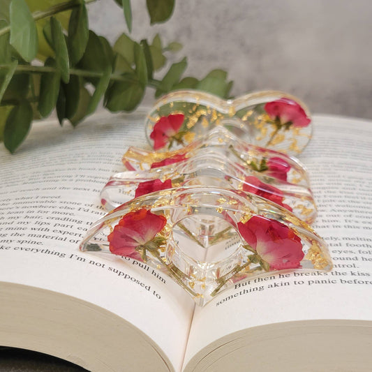 Floral Book Page Holder, Flower Thumb Page Spreader