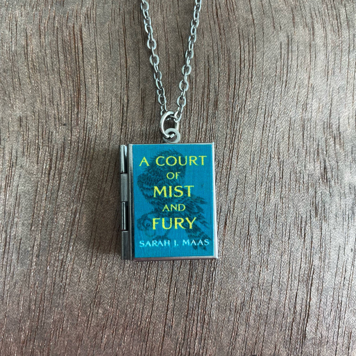 Book Locket Necklace - A Court of Mist and Fury