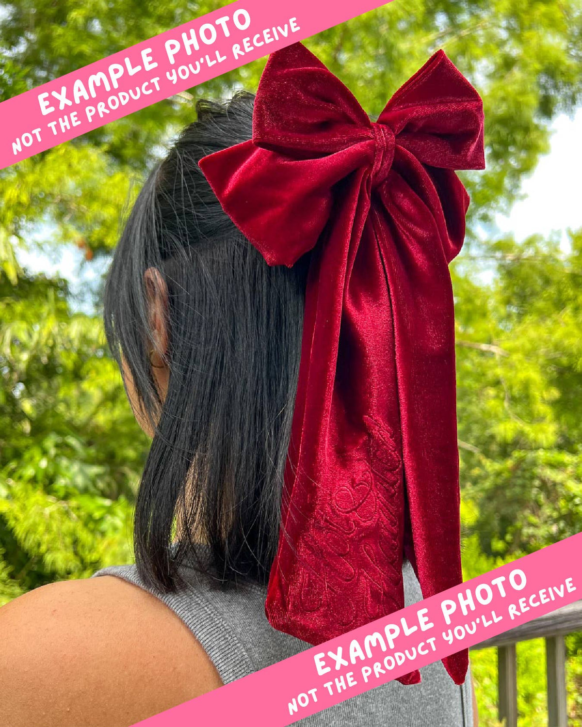 Book Lover Velvet Hair Bow | Bookish Hair Accessory
