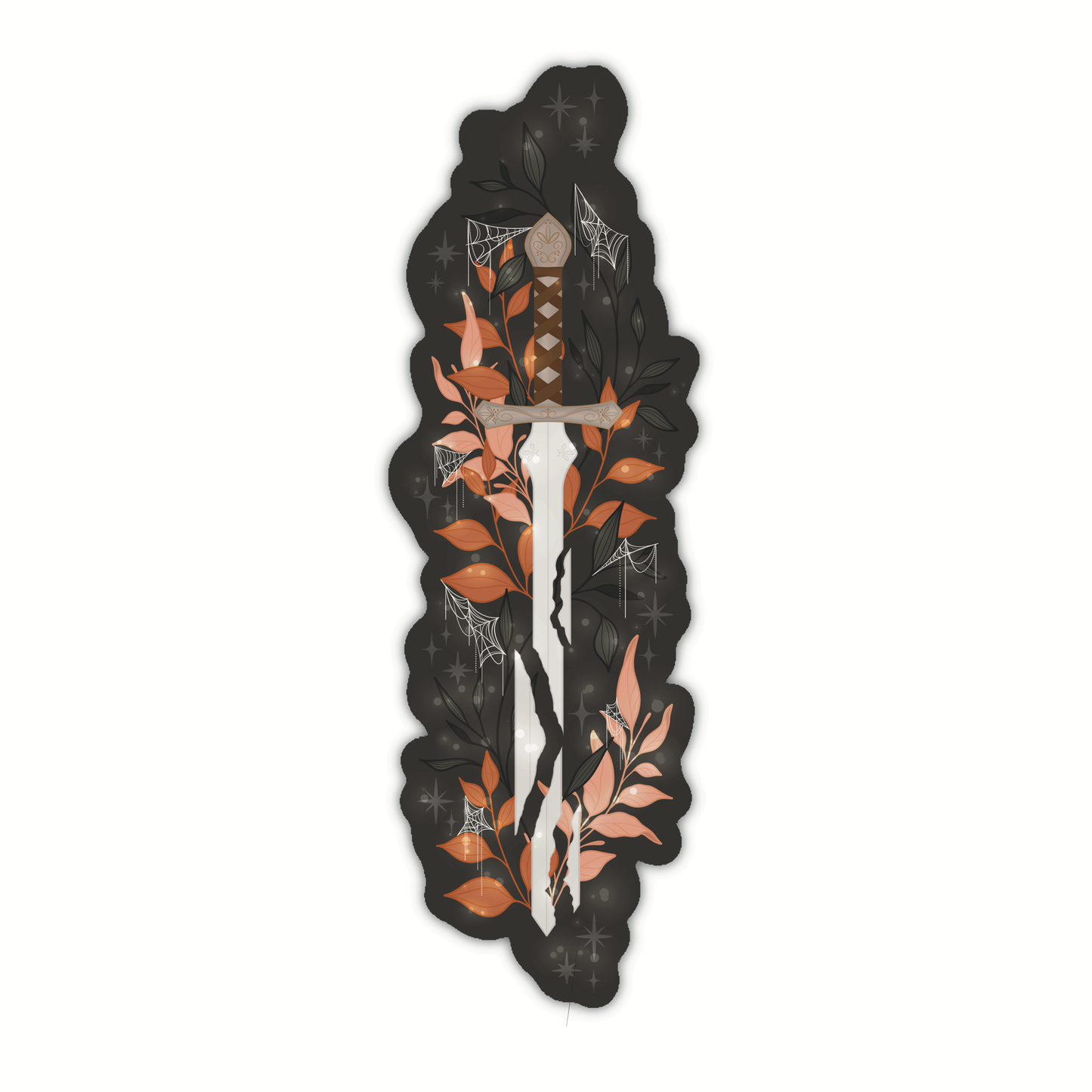 Spooky Sword Fantasy Halloween Die-Cut Bookmark