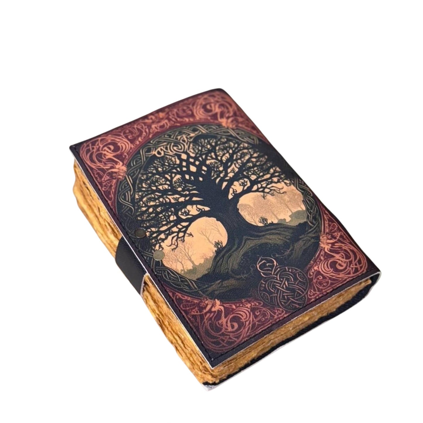 Tree of Life Leather Journal | Vintage Deckle Paper Diary