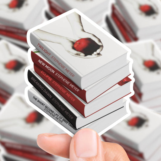 Twilight Book Stack Sticker