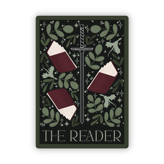 The Reader Tarot Card Bookish Waterproof Vinyl Sticker