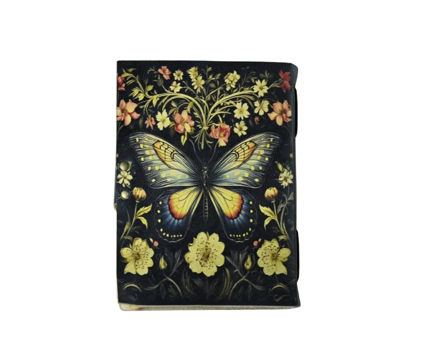 Butterfly Leather Journal Travel Notebook Handmade Celtic