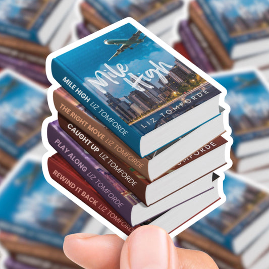 Windy City Book Stack Sticker