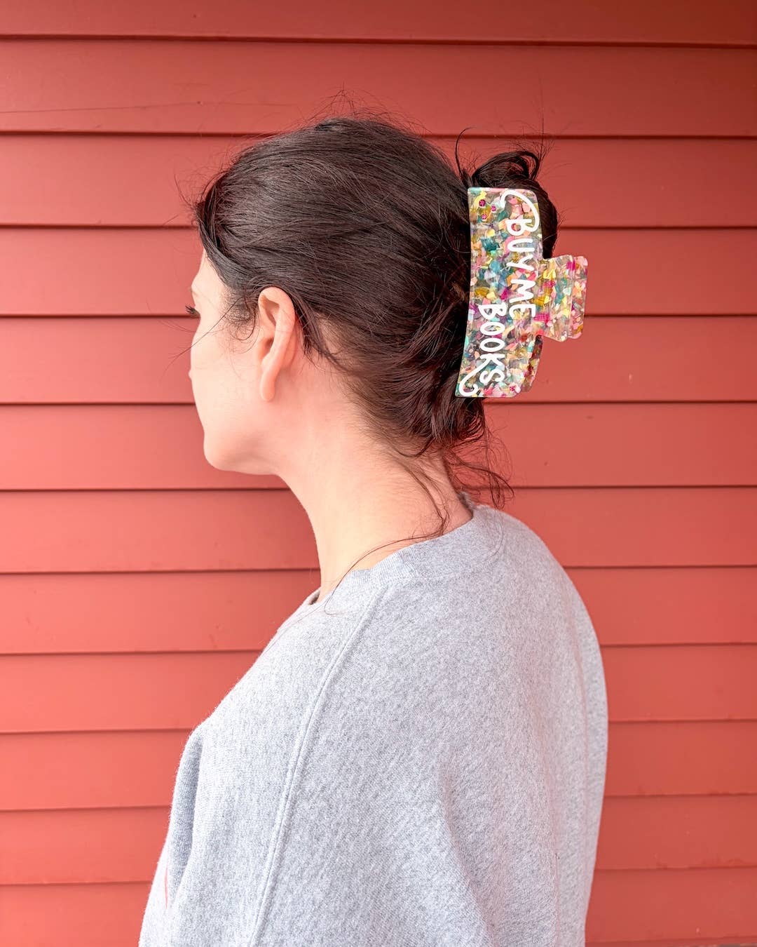 Buy Me Books Hair Claw Clip | Bookish Hair Accessory
