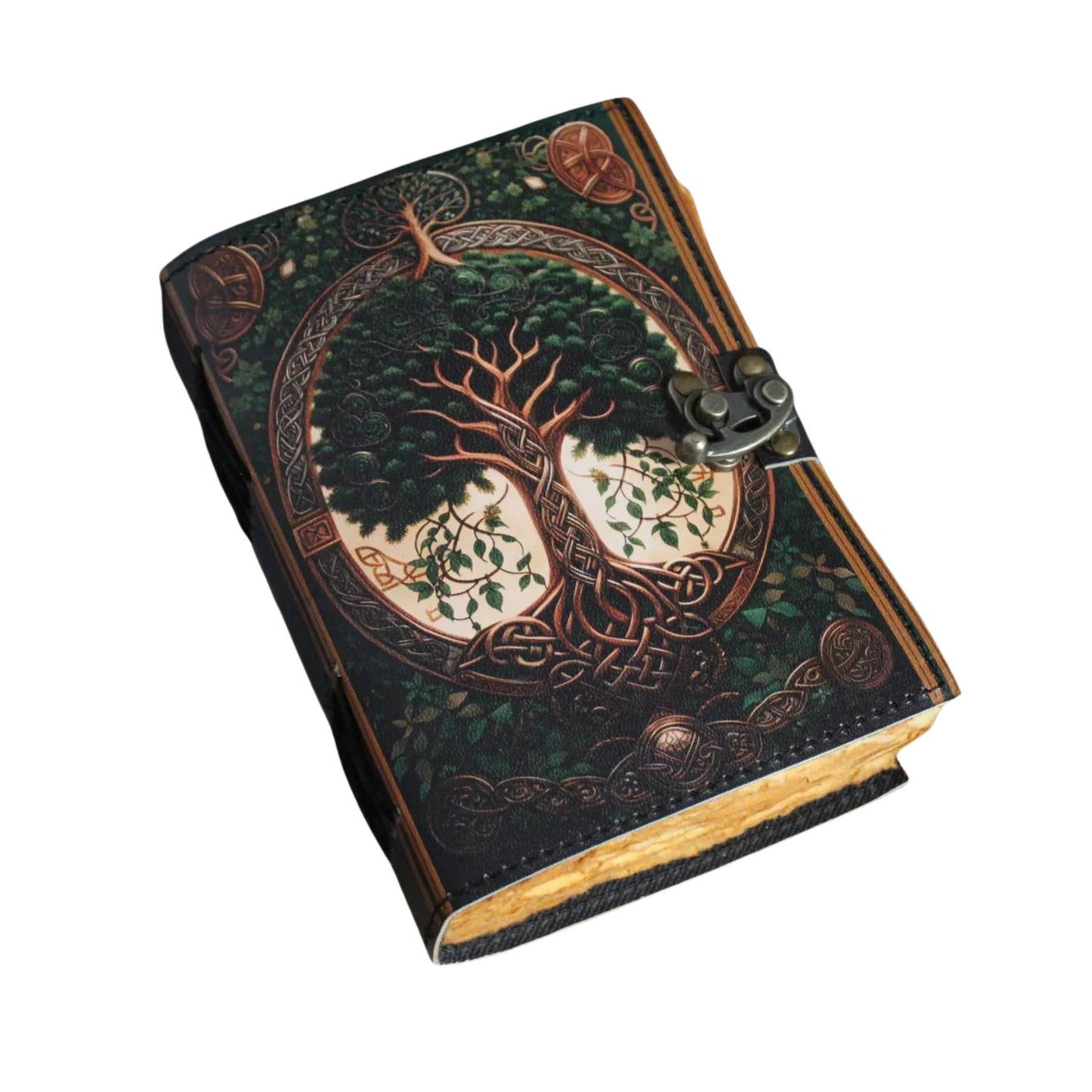 Tree Leather Journal Travel Notebook Cover Gothic Journal