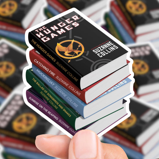 The Hunger Games Book Stack Sticker