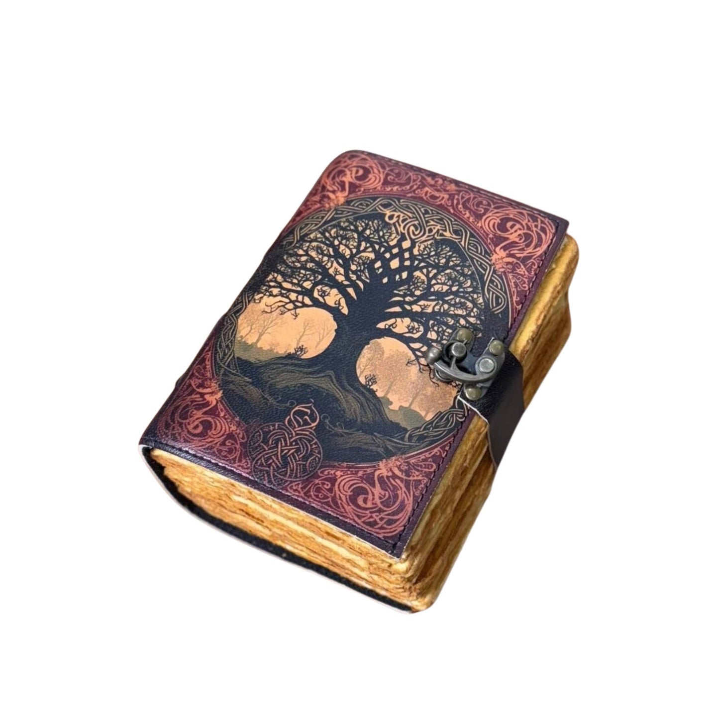 Tree of Life Leather Journal | Vintage Deckle Paper Diary