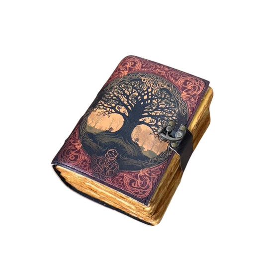 Tree of Life Leather Journal | Vintage Deckle Paper Diary
