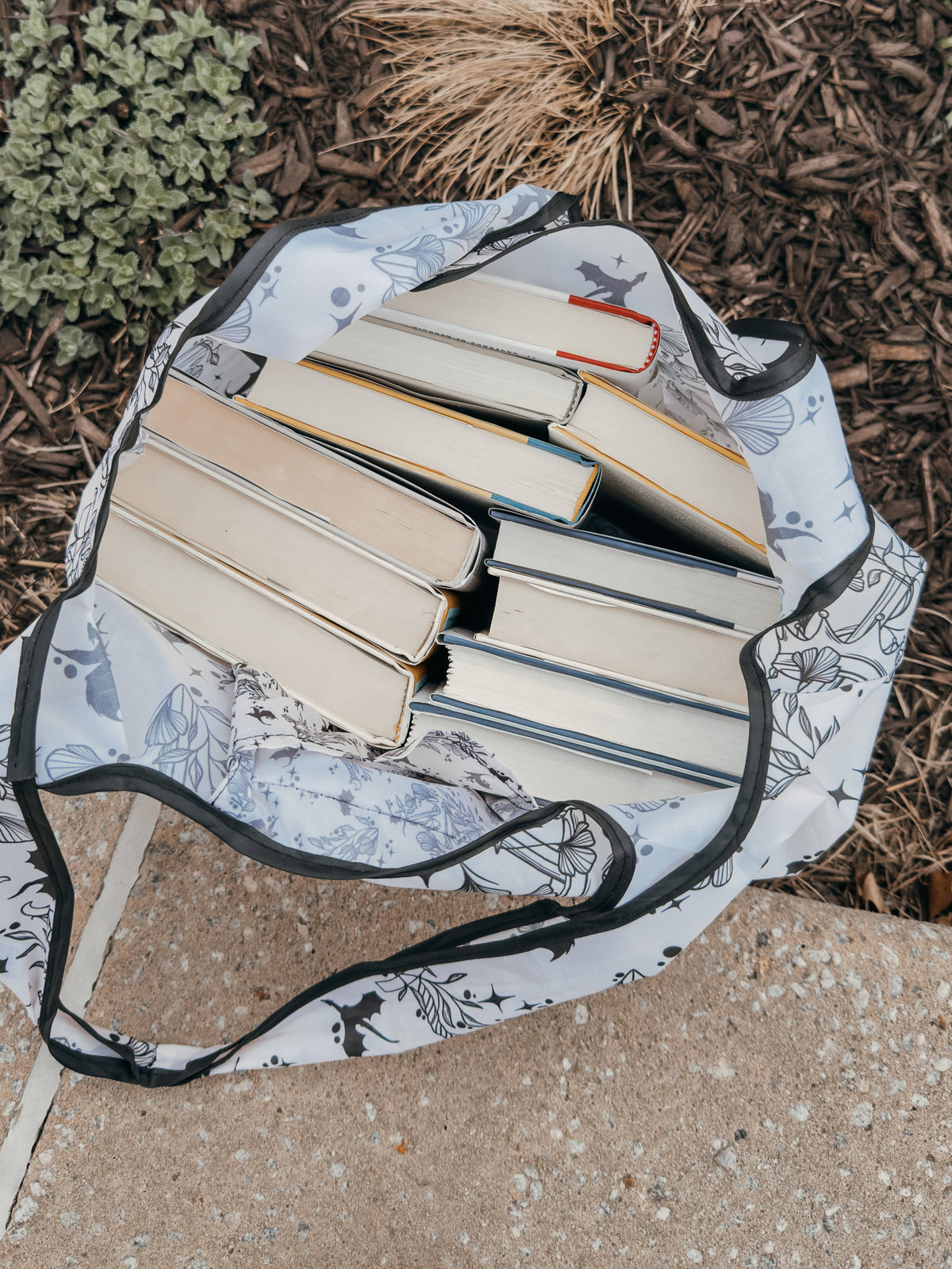 Ivory Swords | Reusable Bookish Foldable Grocery Tote Bag