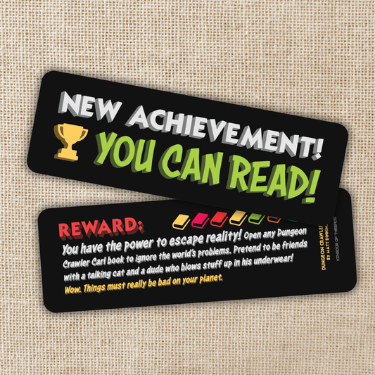 New Achievement You Can Read Bookmark | Dungeon Crawler Carl