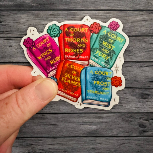 3” SJM ACOTAR Book Cover Novel Romantasy Sticker