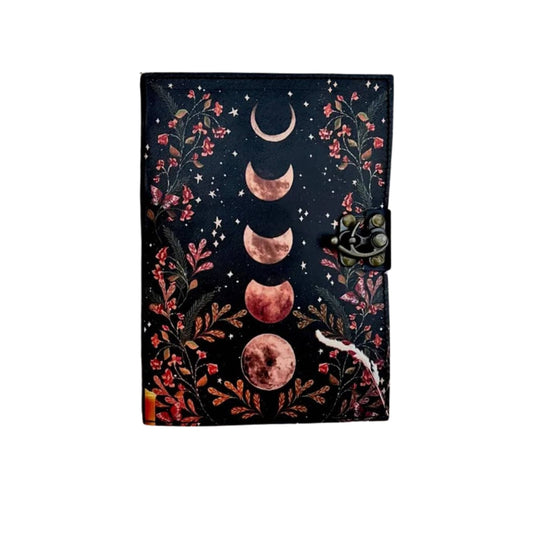 Sun Moon Leather Journal Travel Book Grimoire Celtic Gifts