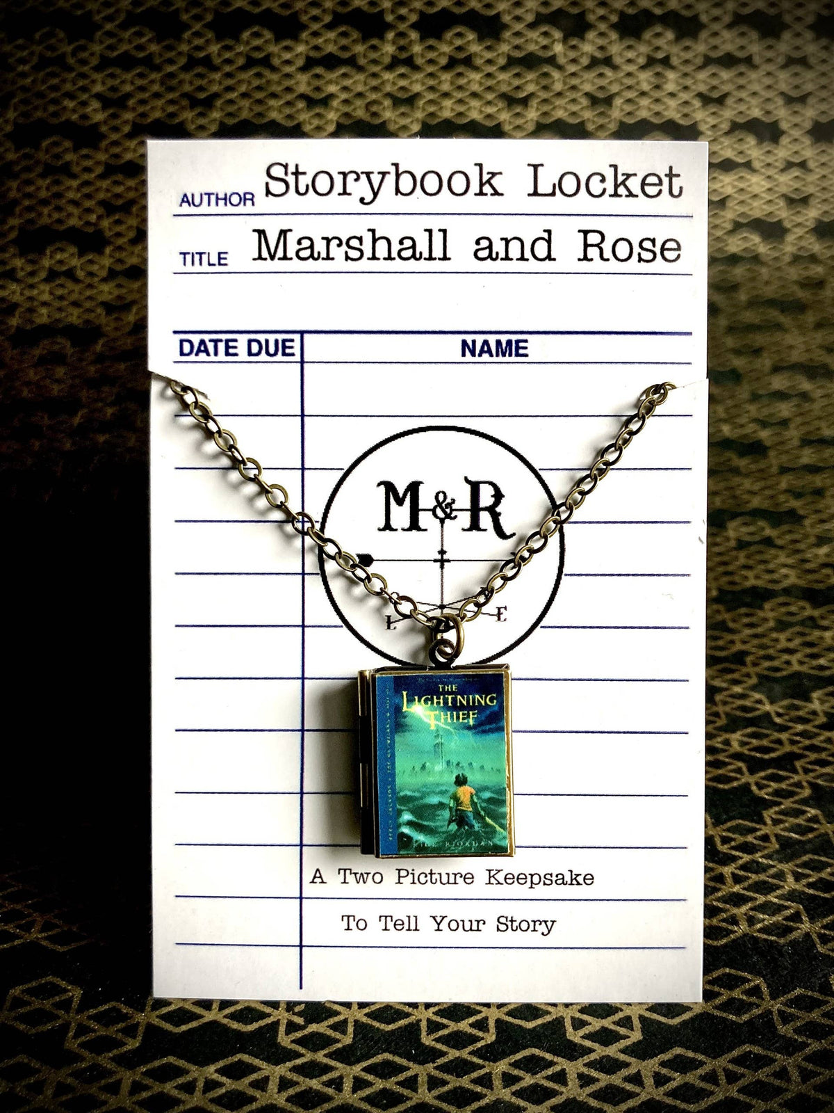 Book Locket Necklace - Percy Jackson - The Lightning Thief