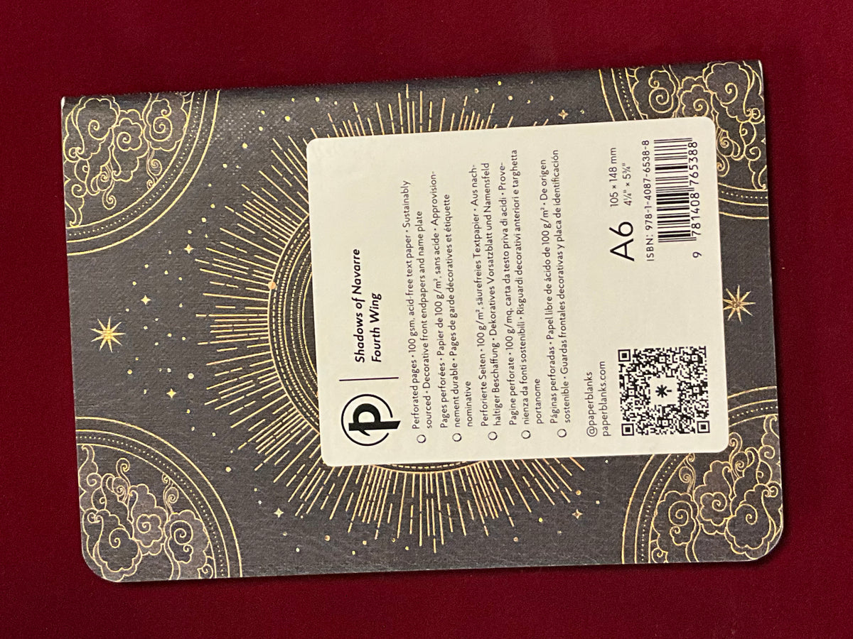 Mini Fourth Wing journal A6 Gridded Journal 80pg.s